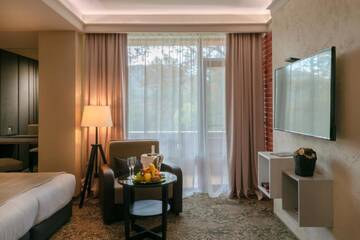 Фото номера Двухместный номер Делюкс с 1 кроватью Отель Spa Hotel Calista г. Старозагорски-Бани 3